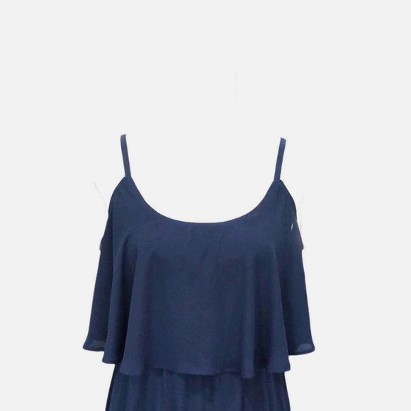 Show me Your Mumu Caitlyn Ruffle Maxi Dress SZ M cut 5310 - Picture 5 of 15